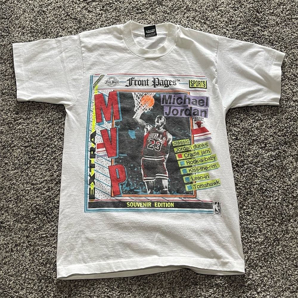 Vintage Michael Jordan MVP Graphic Tee Men’s M 90s NBA Bulls Souvenir Edition